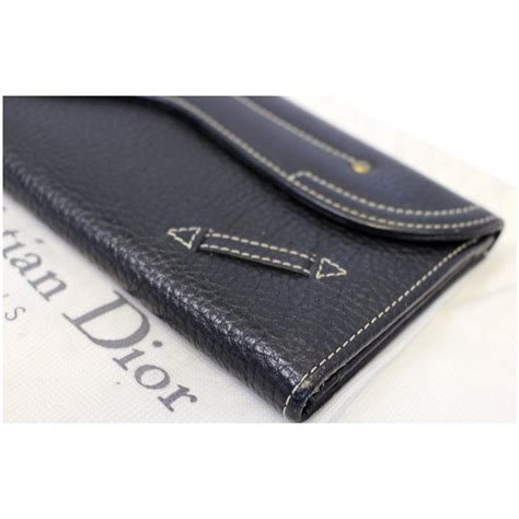 christian dior leather wallet